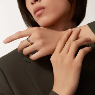 Bague Trinity, forme coussin, modèle classique