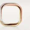 Bague Trinity, forme coussin, modèle classique Bague Trinity, forme coussin, modèle classique