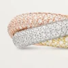 Bague Trinity, grand modèle, pavée