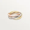Bague Trinity, modèle classique, 5 diamants
