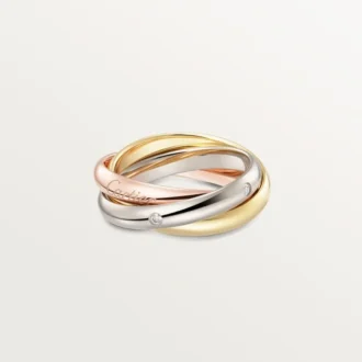 Bague Trinity, modèle classique, 5 diamants
