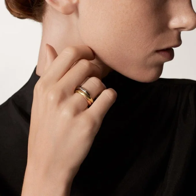 Bague Trinity, modèle classique, 5 diamants