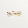 Bague Trinity, modèle classique, 5 diamants
