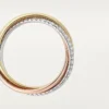Bague Trinity, petit modèle, demi-sertie