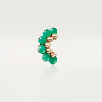 Boucle d&rsquo;oreille Clash de Cartier, chrysoprase, modèle extra-large