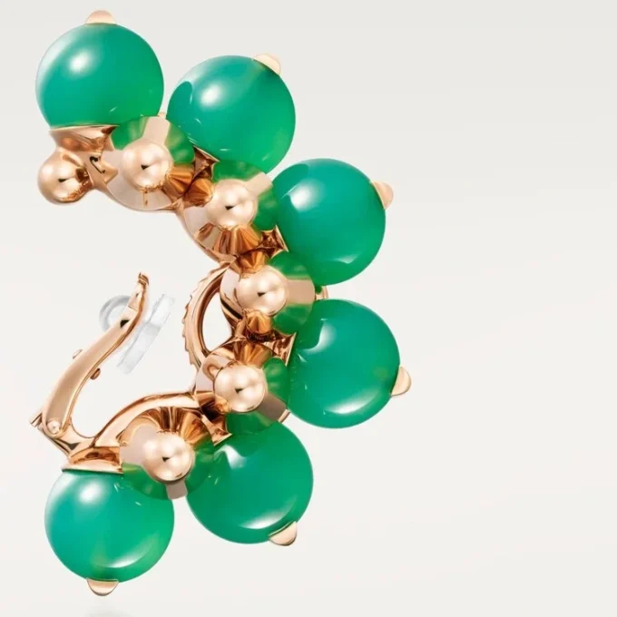 Boucle d’oreille Clash de Cartier, chrysoprase, modèle extra-large Boucle d’oreille Clash de Cartier, chrysoprase, modèle extra-large