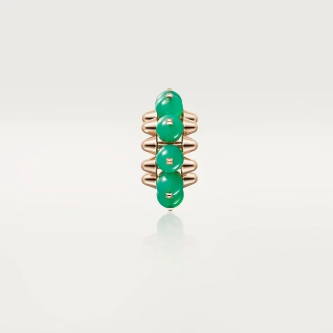 Boucle d’oreille Clash de Cartier, chrysoprase, modèle extra-large Boucle d’oreille Clash de Cartier, chrysoprase, modèle extra-large