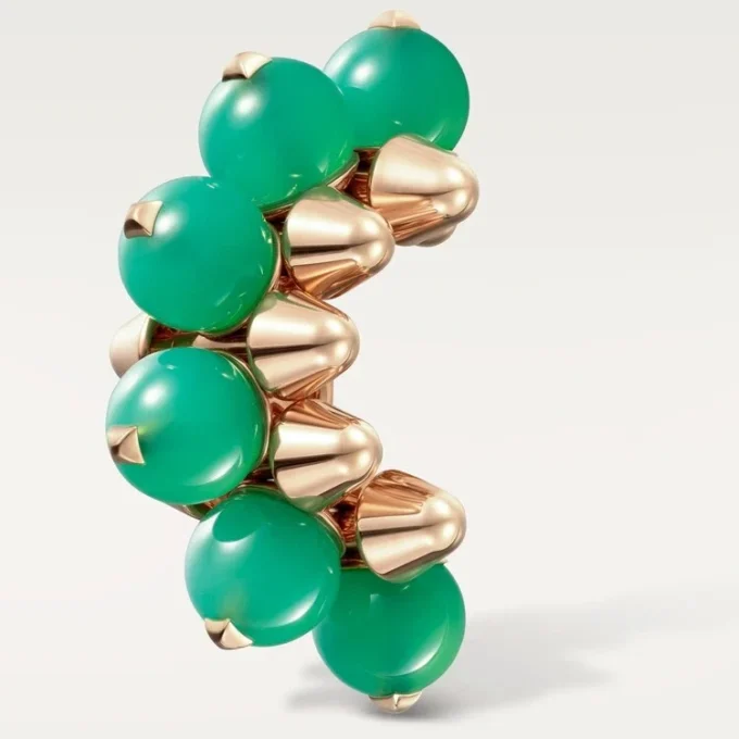 Boucle d’oreille Clash de Cartier, chrysoprase, modèle extra-large Boucle d’oreille Clash de Cartier, chrysoprase, modèle extra-large