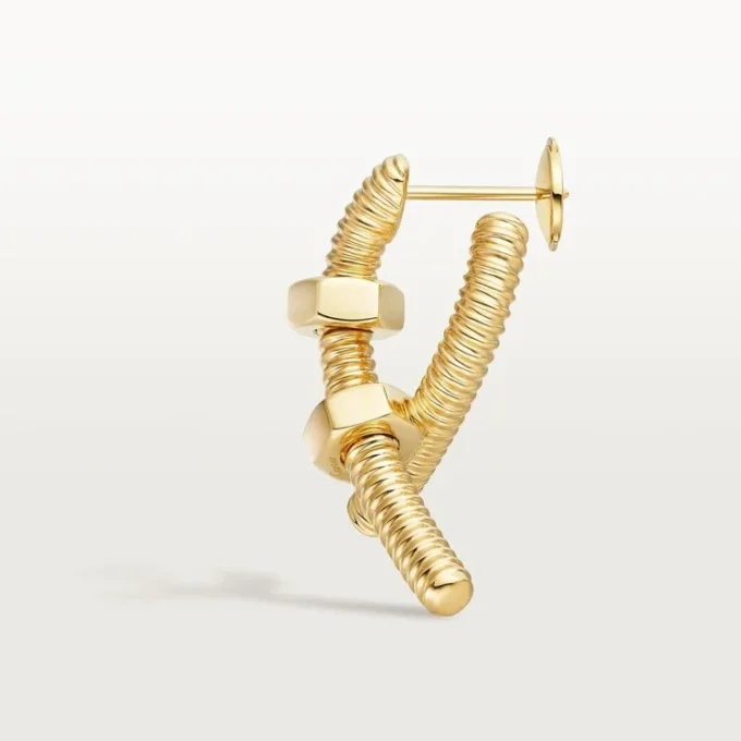 Boucle d&rsquo;oreille droite Ecrou De Cartier – Or jaune – Cartier