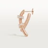 Boucle d’oreille droite Ecrou De Cartier – Or rose, diamants – Cartier Boucle d’oreille droite Ecrou De Cartier – Or rose, diamants – Cartier
