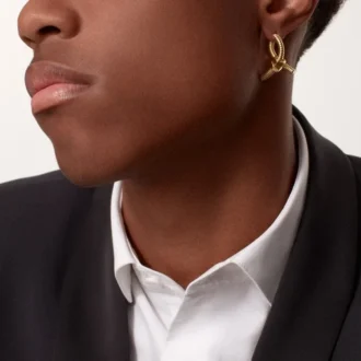 Boucle d&rsquo;oreille gauche Écrou de Cartier – Or jaune – Cartier