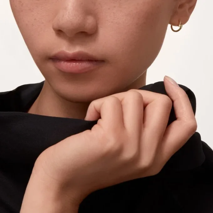 Boucle d&rsquo;oreille Juste Un Clou à anneau unique, modèle Mini