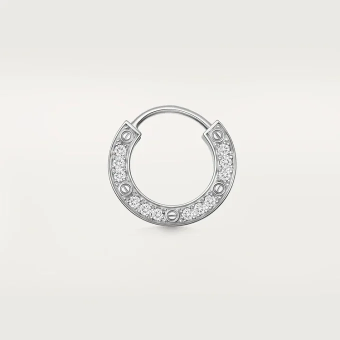 Boucle d’oreille Love – Or blanc, diamant – Cartier Boucle d’oreille Love – Or blanc, diamant – Cartier