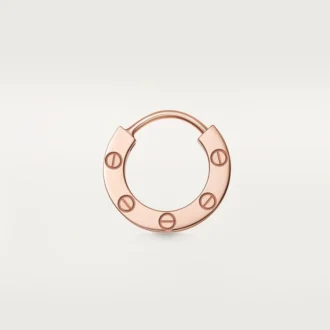 Boucle d&rsquo;oreille Love simple – Or rose – Cartier