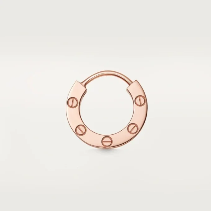 Boucle d’oreille Love simple – Or rose – Cartier Boucle d’oreille Love simple – Or rose – Cartier