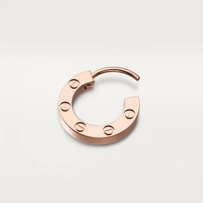 Boucle d’oreille Love simple – Or rose – Cartier Boucle d’oreille Love simple – Or rose – Cartier
