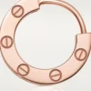 Boucle d’oreille Love simple – Or rose – Cartier Boucle d’oreille Love simple – Or rose – Cartier