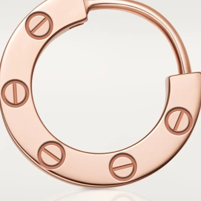 Boucle d’oreille Love simple – Or rose – Cartier Boucle d’oreille Love simple – Or rose – Cartier