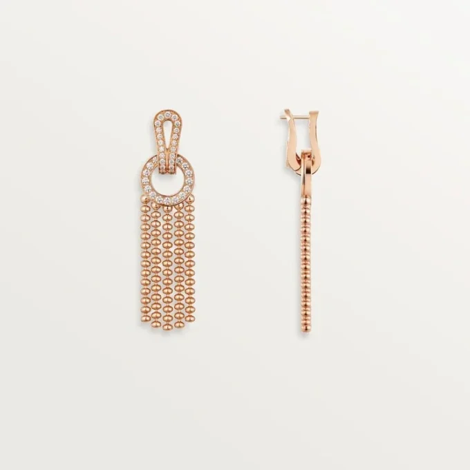 Boucles d&rsquo;oreilles Agrafe, demi-sertie