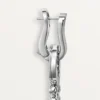 Boucles d&rsquo;oreilles à agrafe, diamants taille brillant, pavés