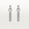 Boucles d&rsquo;oreilles Agrafe – Or blanc, diamants – Cartier