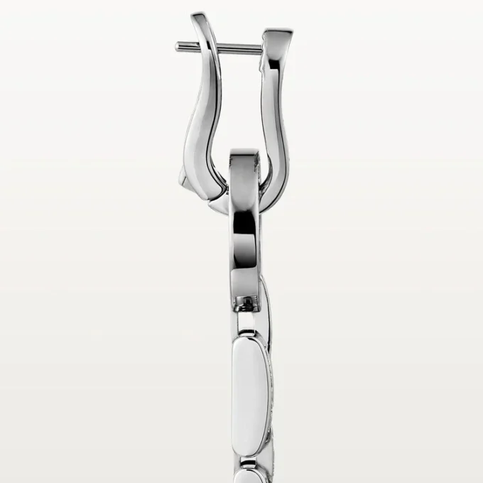 Boucles d&rsquo;oreilles Agrafe – Or blanc, diamants – Cartier