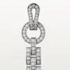 Boucles d&rsquo;oreilles Agrafe – Or blanc, diamants – Cartier