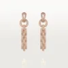 Boucles d&rsquo;oreilles Agrafe – Or rose, diamants – Cartier