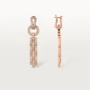 Boucles d&rsquo;oreilles Agrafe – Or rose, diamants – Cartier