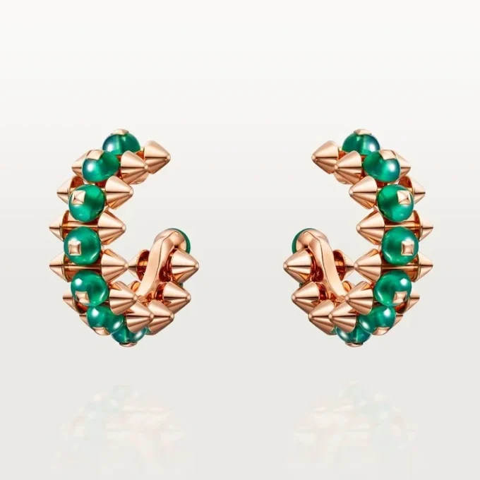 Boucles d&rsquo;oreilles Clash de Cartier, agate