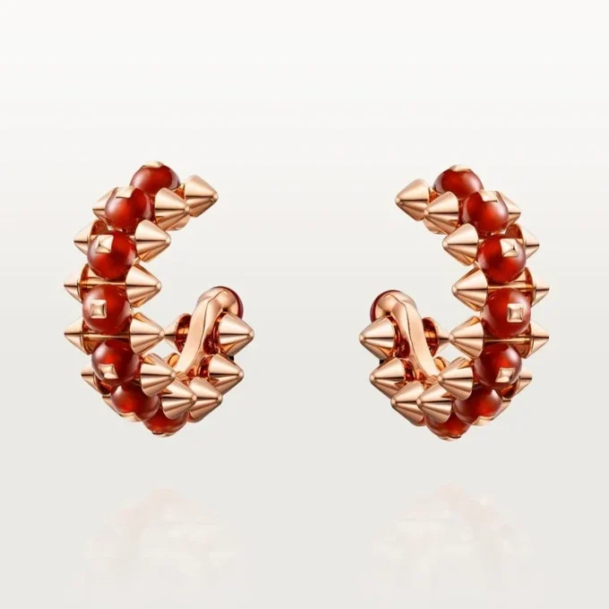 Boucles d&rsquo;oreilles Clash de Cartier, agate