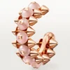 Boucles d&rsquo;oreilles Clash de Cartier, calcédoine rose