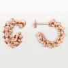 Boucles d&rsquo;oreilles Clash de Cartier, calcédoine rose