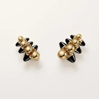 Boucles d’oreilles Clash de Cartier, modèle extra-large, onyx, multiwear