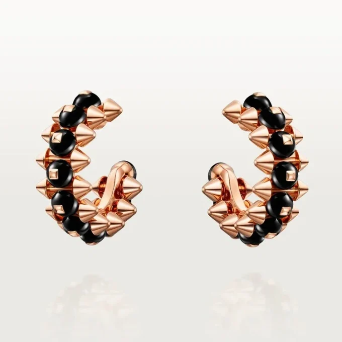 Boucles d&rsquo;oreilles Clash de Cartier, onyx