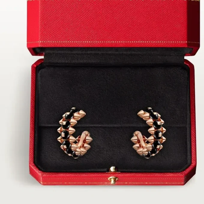 Boucles d&rsquo;oreilles Clash de Cartier, onyx