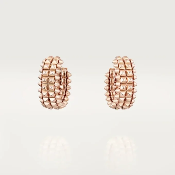 Boucles d&rsquo;oreilles créoles Clash de Cartier, double rangée