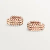 Boucles d&rsquo;oreilles créoles Clash de Cartier, double rangée