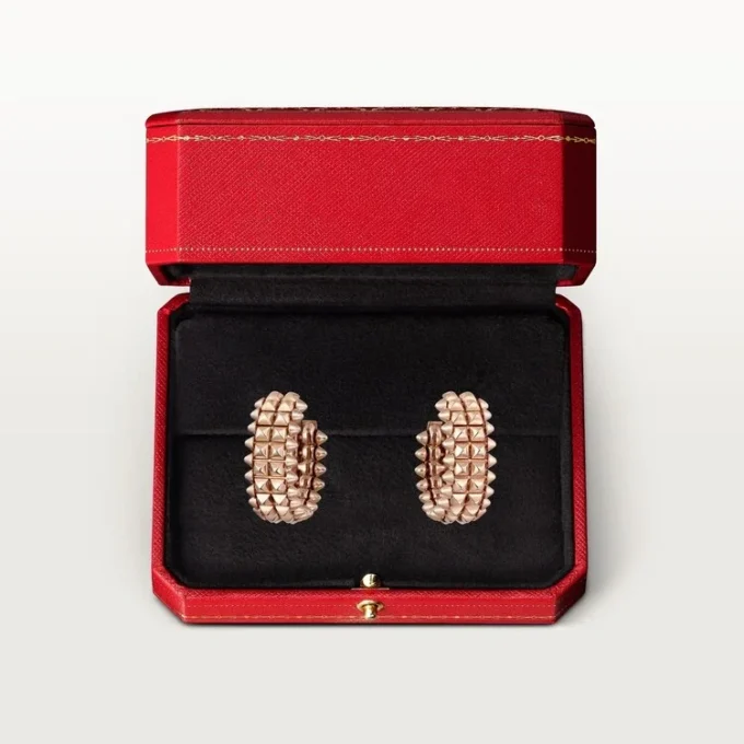 Boucles d&rsquo;oreilles créoles Clash de Cartier, double rangée