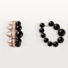 Boucles d&rsquo;oreilles créoles Clash de Cartier, onyx, modèle extra-large, diamants