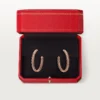 Boucles d&rsquo;oreilles créoles Clash de Cartier, petit modèle – Or rose – Cartier