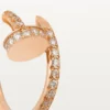 Boucles d&rsquo;oreilles créoles Juste Un Clou en diamant, or rose | Cartier US