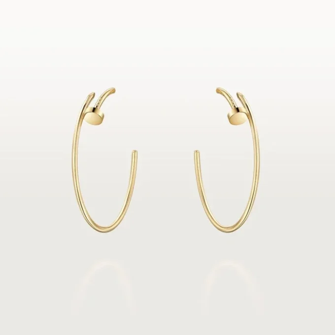 Boucles d&rsquo;oreilles créoles Juste Un Clou, grand modèle