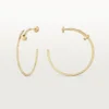 Boucles d&rsquo;oreilles créoles Juste Un Clou, grand modèle
