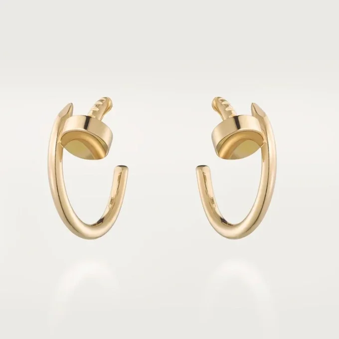 Boucles d&rsquo;oreilles créoles Juste Un Clou, or jaune | Cartier US