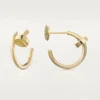Boucles d&rsquo;oreilles créoles Juste Un Clou, or jaune | Cartier US