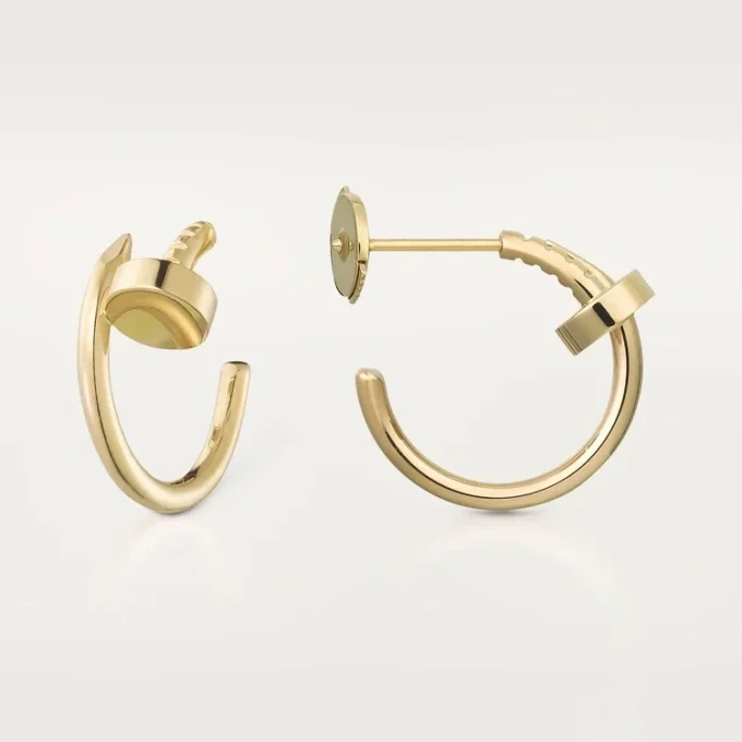 Boucles d&rsquo;oreilles créoles Juste Un Clou, or jaune | Cartier US
