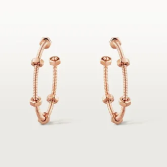 Boucles d&rsquo;oreilles Écrou de Cartier – Or rose – Cartier