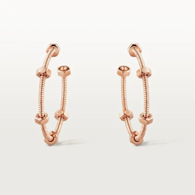 Boucles d&rsquo;oreilles Écrou de Cartier – Or rose – Cartier