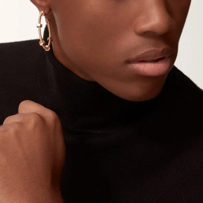 Boucles d&rsquo;oreilles Écrou de Cartier – Or rose – Cartier